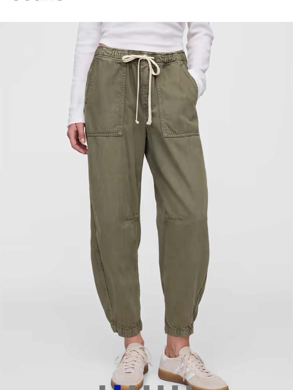 Gap Supersoft Barrel Pull-on Barrel Jean - Green